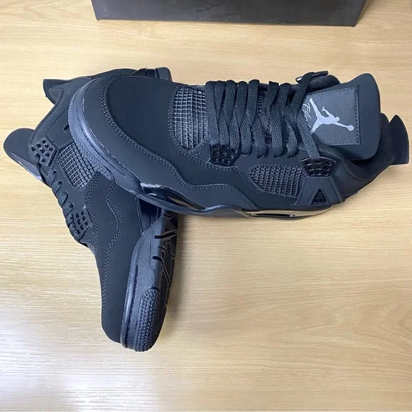 Air Jordan 4 “Black Cat” -Men’s Retro Sneakers Shoes - Picture 2 of 7